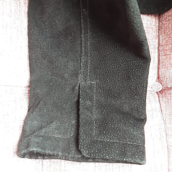 Atmosphere Women's Black Suede Leather Jacket Blazer Size Large - Picture 14 of 16